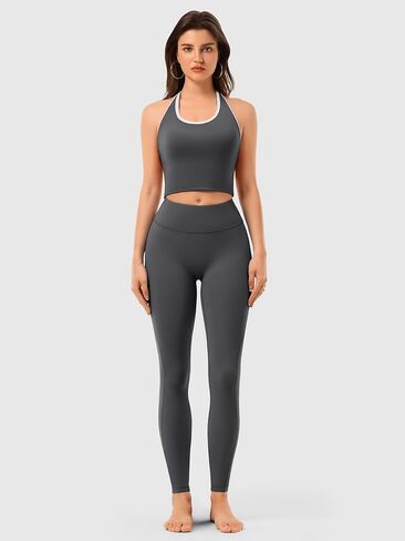 High Waisted Workout Leggings for Women with No Front Seam & Tummy Control, Sculpting Activewear for Yoga, Pilates & Running in Saudi Arabia
