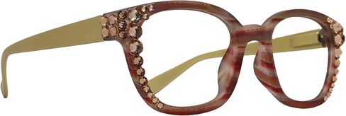 NY FIFTH AVENUE Jazmine, (Bling) (Blue Light Glasses) Women Reading Glasses with LightColorado European Crystals in Saudi Arabia