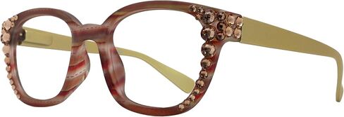 NY FIFTH AVENUE Jazmine, (Bling) (Blue Light Glasses) Women Reading Glasses with LightColorado European Crystals in Saudi Arabia