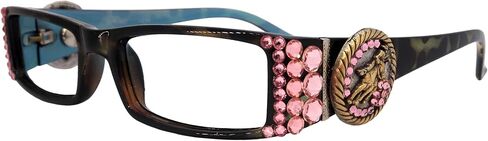 NY FIFTH AVENUE The Medallion, (Bling) Reading Glasses for Women W (Rose) European Crystals Barrel Racer Western Concho in Saudi Arabia