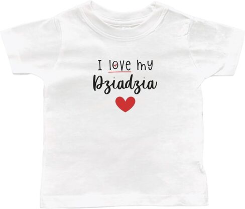 Dziadzia Themed Toddler T-Shirts, Grandson or Granddaughter Present, Kid Shirt, Valentine's in Saudi Arabia