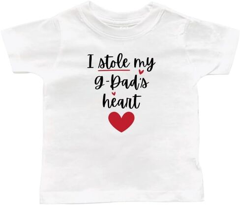 G-Dad Themed Toddler T-Shirts, Grandson or Granddaughter Present, Kid Shirt, Valentine's in Saudi Arabia