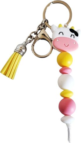 Beaded key chain, themed beaded key chain, key holder, key ring, key holder with lobster claw in Saudi Arabia