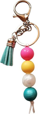 Beaded key chain, themed beaded key chain, key holder, key ring, key holder with lobster claw in Saudi Arabia