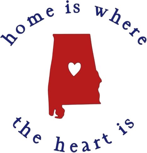 Home is Where the Heart Is Alabama Baby بدلة أطفال - بدلة أطفال من القطن الناعم بأكمام قصيرة in Kuwait
