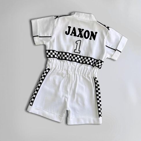 Handmade Race Car Driver Costume for Toddlers - Halloween Costume, Cars Boys Racing Outfit, Toddler Racer Suit in Saudi Arabia