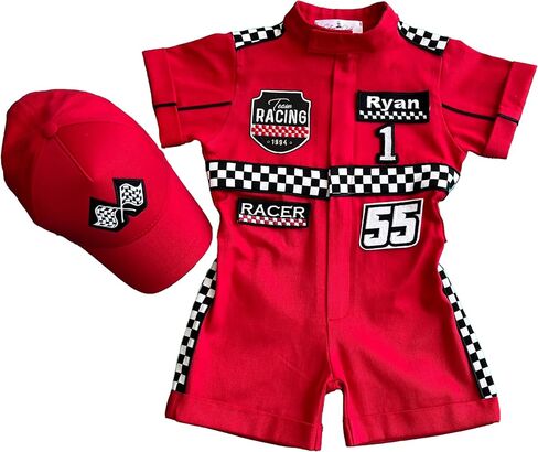 Handmade Race Car Driver Costume for Toddlers - Halloween Costume, Cars Boys Racing Outfit, Toddler Racer Suit in Saudi Arabia