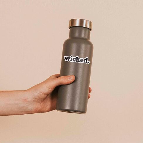 ملصق شرير لزجاجة مياه Hydroflask - ملصقات مضحكة لبوسطن ماساتشوستس لأجهزة الكمبيوتر المحمول - ملصقات اقتباس متزلج in Saudi Arabia