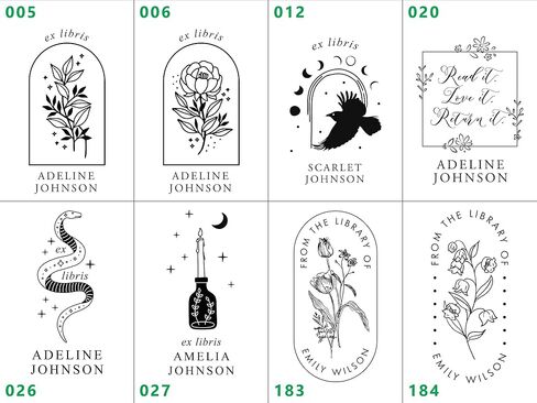 Book Embosser Personalized, Wildflower Library Stamp Custom, Tall Ex Libris Stamper, Multiple Design Options in Saudi Arabia
