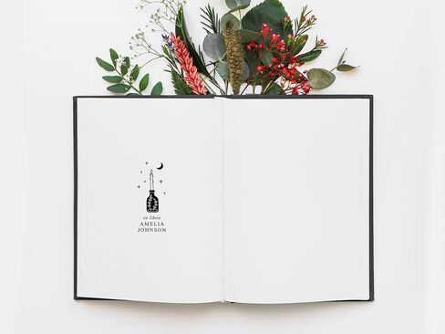Book Embosser Personalized, Wildflower Library Stamp Custom, Tall Ex Libris Stamper, Multiple Design Options in Saudi Arabia