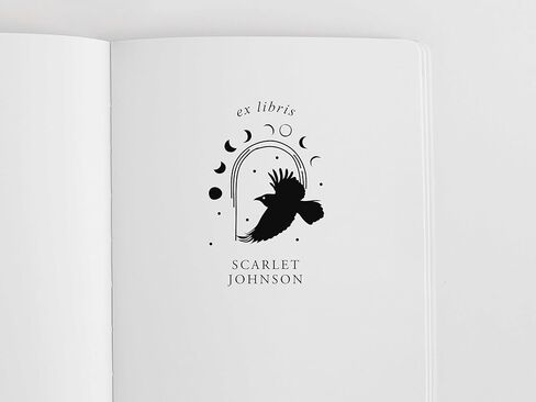 Book Embosser Personalized, Wildflower Library Stamp Custom, Tall Ex Libris Stamper, Multiple Design Options in Saudi Arabia