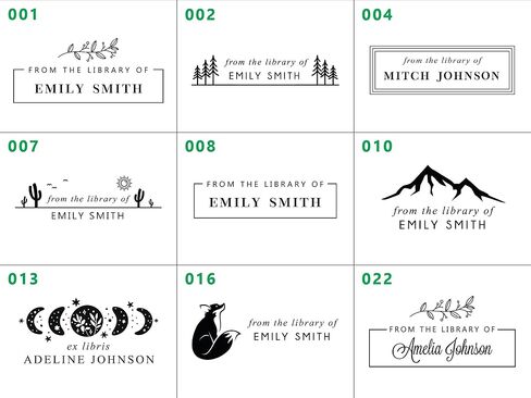 Personalized from The Library of Embosser Stamp, Custom This Book Belongs to Self-Inking Stamper, Mutiple Designs in Saudi Arabia