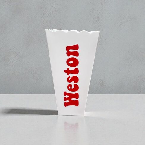 Personalized Custom Text Name Popcorn Bucket - Family Movie Night - Reusable - Retro Tub - Party Favors in Saudi Arabia