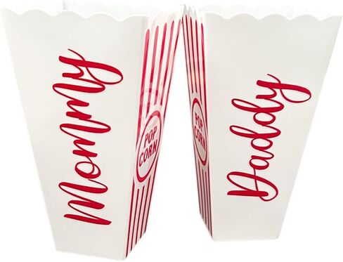 Personalized Custom Text Name Small Popcorn Bucket - Family Movie Night - Reusable - Birthday Party Favors in Saudi Arabia