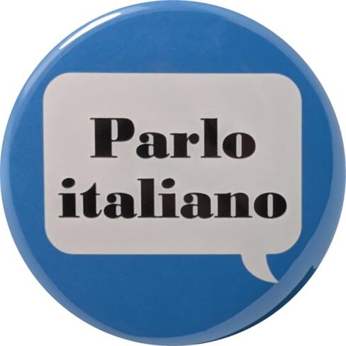 Parlo italiano (I speak Italian) pins - 1.25 inch buttons - Pack of 12 pinback buttons in Saudi Arabia