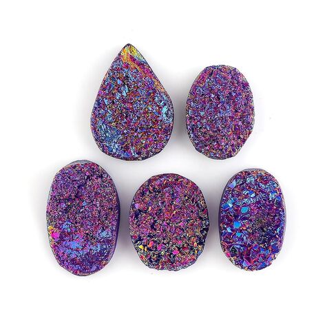 5pcs, Natural Prehnite Gemstones, Bulk Loose Cabochon Supplies for Jewelry Making, Wholesale Polished Stones, Chakra Healing Crystals, Wire Wrapping, Gem Collection in Saudi Arabia