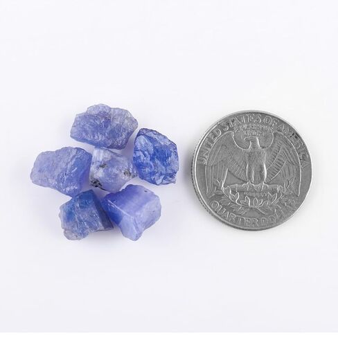 InfinityGemsArt 30 Carats A+ Natural Raw Tanzanite Stone, Rough Crystals for Jewelry Making, Wire Wrapping, December Birthstone, Loose Gemstone Supply, DIY Jewelry Crystals, Gift Stone in Saudi Arabia