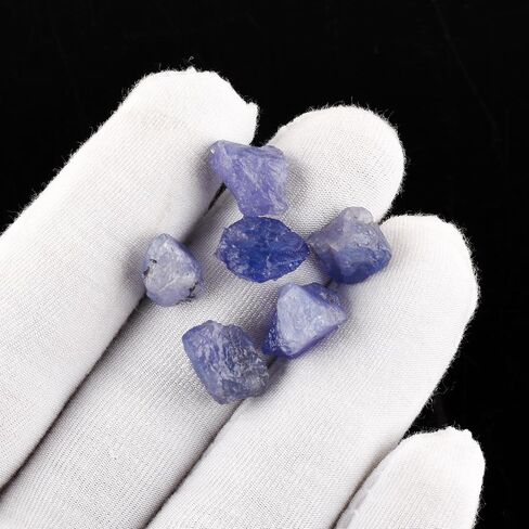 InfinityGemsArt 30 Carats A+ Natural Raw Tanzanite Stone, Rough Crystals for Jewelry Making, Wire Wrapping, December Birthstone, Loose Gemstone Supply, DIY Jewelry Crystals, Gift Stone in Saudi Arabia