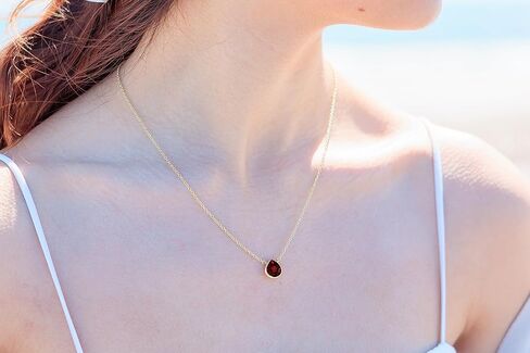 18k Gold Vermeil Birthstone Love Heart Necklaces and Earrings 925 Silver Gold Tone Jewelry Sets Birthday/Anniversary Valentine's Day Jewelry Gifts for Women in Saudi Arabia