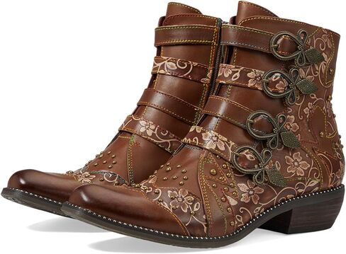 Spring Step L'Artiste Rodeha Booties for women - Women's Ankle Boots with Zipper Closure - Ladies Boots with Western Style Pointed Toe Silhouette in Saudi Arabia