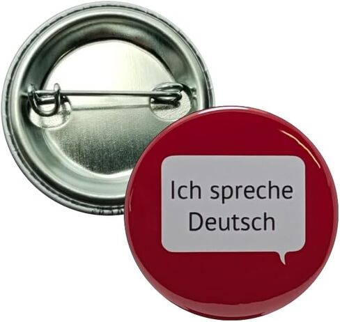 Ich spreche Deutsch (I speak German) pins - 1.25 inch buttons - Pack of 12 pinback buttons in Saudi Arabia