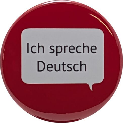 Ich spreche Deutsch (I speak German) pins - 1.25 inch buttons - Pack of 12 pinback buttons in Saudi Arabia