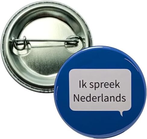 Ik spreek Nederlands (I speak Dutch) pins - 1.25 inch buttons - Pack of 12 pinback buttons in Saudi Arabia