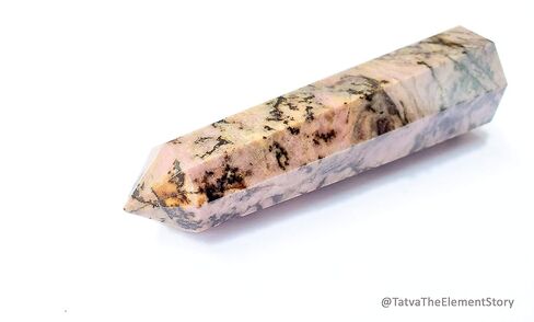 برج رودونيت - عصا علاجية - كبيرة - عصا طاقة ريكي - 9.5 سم in Kuwait