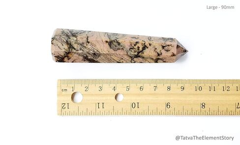 برج رودونيت - عصا علاجية - كبيرة - عصا طاقة ريكي - 9.5 سم in Kuwait