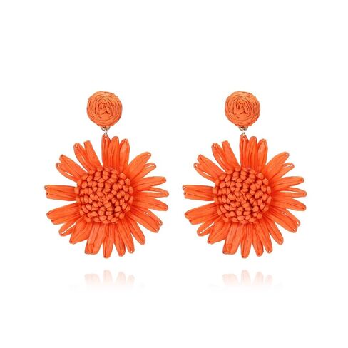 Raffia Earrings for Women Summer Earrings for Women 2024 Rattan Earrings Boho Straw Drop Earrings Beach Vacation Outfits for Women Jewelry Gifts in Saudi Arabia
