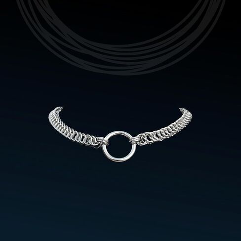 Androgothic Stainless Steel Chainmaille Choker in Saudi Arabia