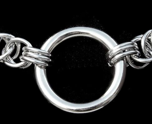 Androgothic Stainless Steel Chainmaille Choker in Saudi Arabia