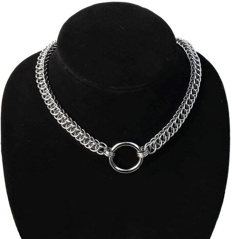 Androgothic Stainless Steel Chainmaille Choker in Saudi Arabia