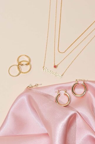Grandma Necklace | Handmade in the USA, 14K Gold Fill Chain & Plated Charm in Saudi Arabia