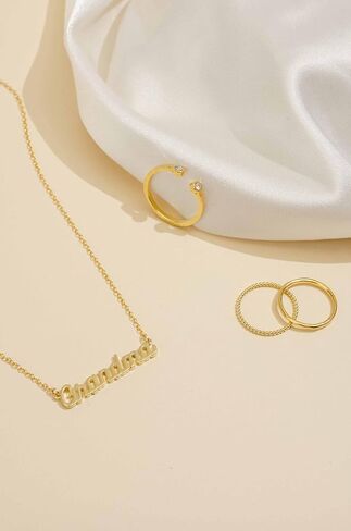 Grandma Necklace | Handmade in the USA, 14K Gold Fill Chain & Plated Charm in Saudi Arabia