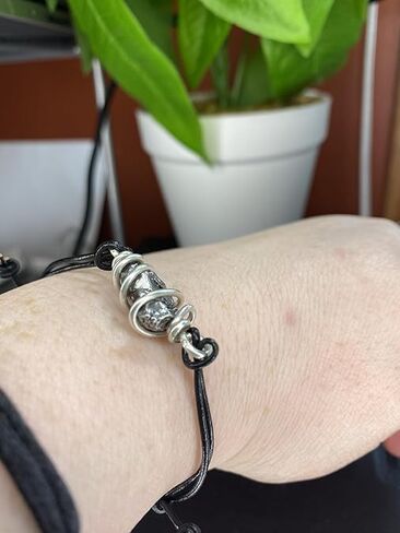 Real Raw CampoDelCielo Meteorite Nugget Wire Wrapped Cage Bracelet- Copper-Bronze-Stainless Steel-Silver-14K Gold-14K Rose Gold-on a Leather or Waxed Cord Adjustable Friendship Bracelet- Mens Womens in Saudi Arabia