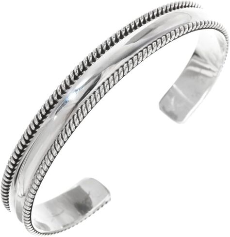 Alltribes All Sterling Silver Navajo Cuff Mens or Ladies Easy to Accessorize Bracelet 0001 in Kuwait