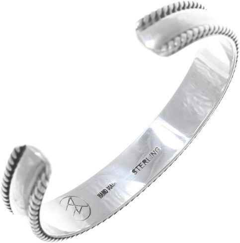 Alltribes All Sterling Silver Navajo Cuff Mens or Ladies Easy to Accessorize Bracelet 0001 in Kuwait