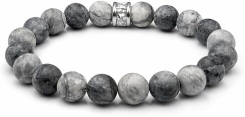 Kartini Studio Men's Bracelet, Jasper and Larvikite Stone Beads Bracelet, Men's Quality Bead Jewelry in Saudi Arabia