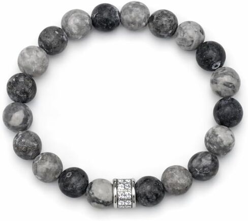 Kartini Studio Men's Bracelet, Jasper and Larvikite Stone Beads Bracelet, Men's Quality Bead Jewelry in Saudi Arabia