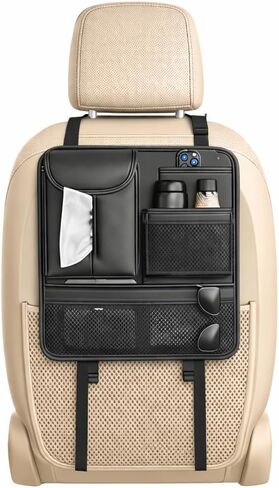 منظم سيارات المقعد الخلفي ، منظم المقاعد للمتسابقين ، منظم تخزين السيارات للسفر ، 5 جيوب تخزين منظم مقعد in Kuwait