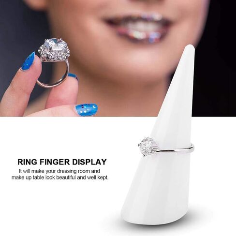 Ring Holder Display, Ring Jewelry Stand, Hand Display Tray, Ring Cone Display for Vendors Selling Women Men in Saudi Arabia