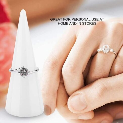 Ring Holder Display, Ring Jewelry Stand, Hand Display Tray, Ring Cone Display for Vendors Selling Women Men in Saudi Arabia