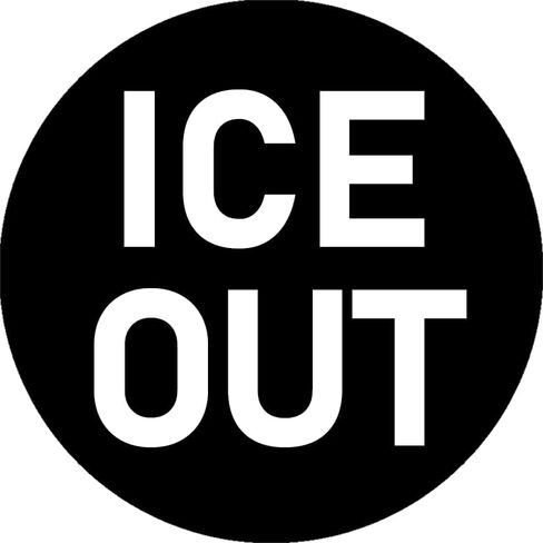 3 ملصقات ICE Out مقاس 2.5 سم ملصق هجرة ترامب الدائري الرائع in Kuwait