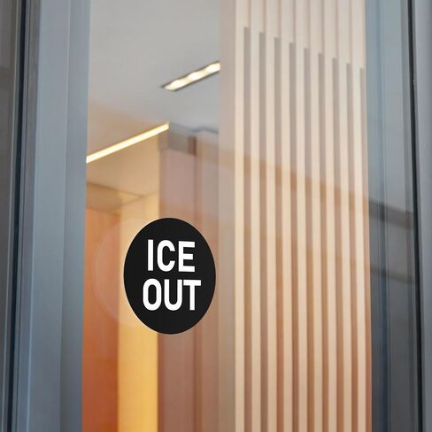 3 ملصقات ICE Out مقاس 2.5 سم ملصق هجرة ترامب الدائري الرائع in Kuwait