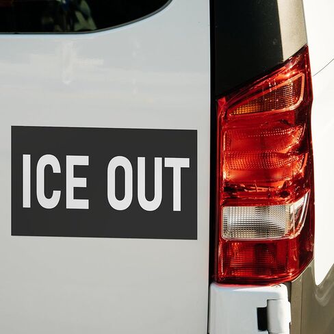ملصق ICE Out مقاس 4×7 ملصقات احتجاج على الهجرة للرئيس ترامب in Kuwait