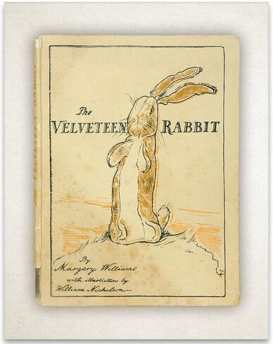 غلاف كتاب The Velveteen Rabbit - طباعة غير مؤطرة مقاس 11 × 14 - ديكور مثالي لمتجر الكتب العتيقة وهدية لمحبي الأدب أقل من 15 دولارًا in Kuwait