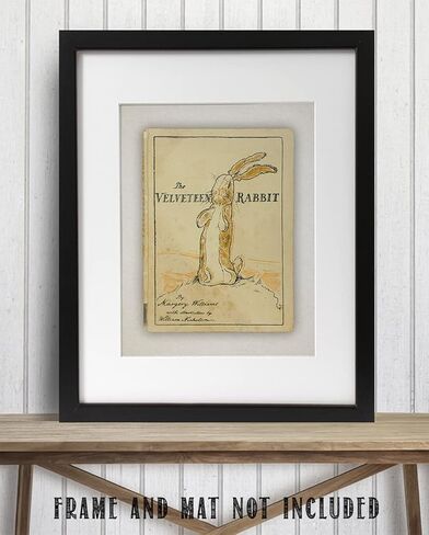 غلاف كتاب The Velveteen Rabbit - طباعة غير مؤطرة مقاس 11 × 14 - ديكور مثالي لمتجر الكتب العتيقة وهدية لمحبي الأدب أقل من 15 دولارًا in Kuwait