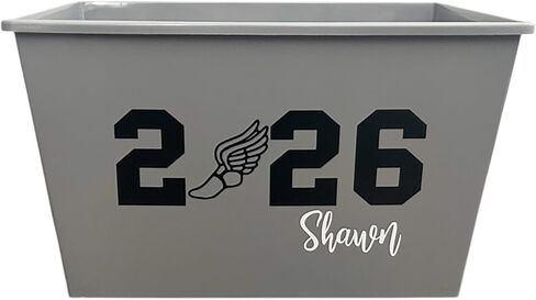 Personalized Sports Sport Graduation Gift Basket - Track Senior 2026 Grad - Name Team Decoration Bin in Saudi Arabia