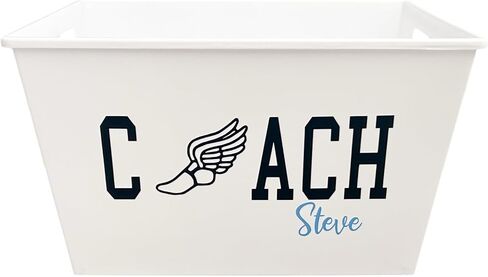 Personalized Sports Track and Field Coach Basket - Name Team Gift - Decoration Bin - 2026 in Saudi Arabia